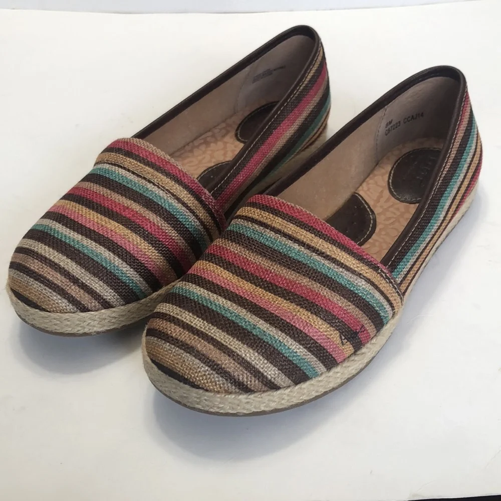 B.O.C Multi-Color Fabric Upper Slip-On Espadrilles size 8